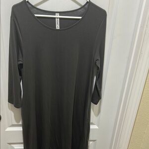 Dark gray 3/4 Sleeve Dress Zeanna Premium M